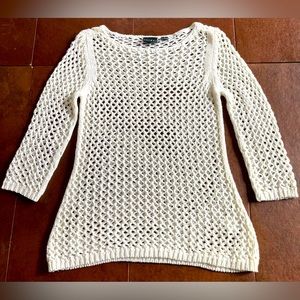 Tribal Sweater - White - Size Small